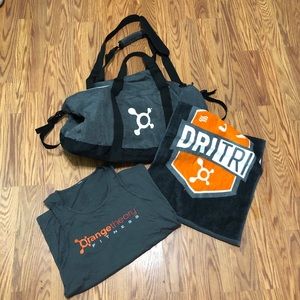 Orange Theory Gym Bag, Tank Top AND Towel